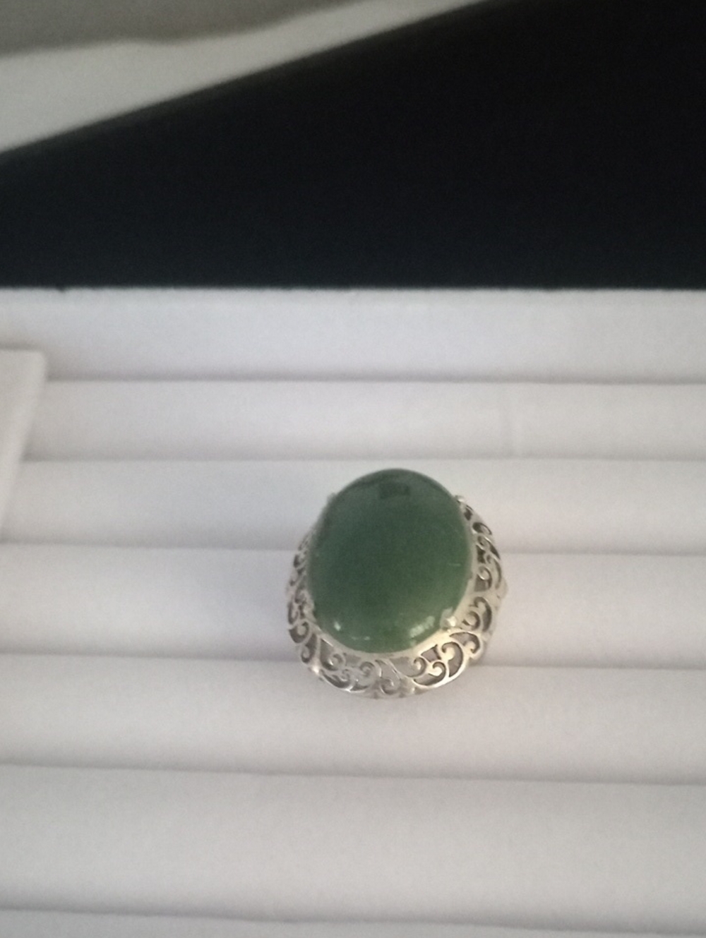 Sterling Silver Jade Ring